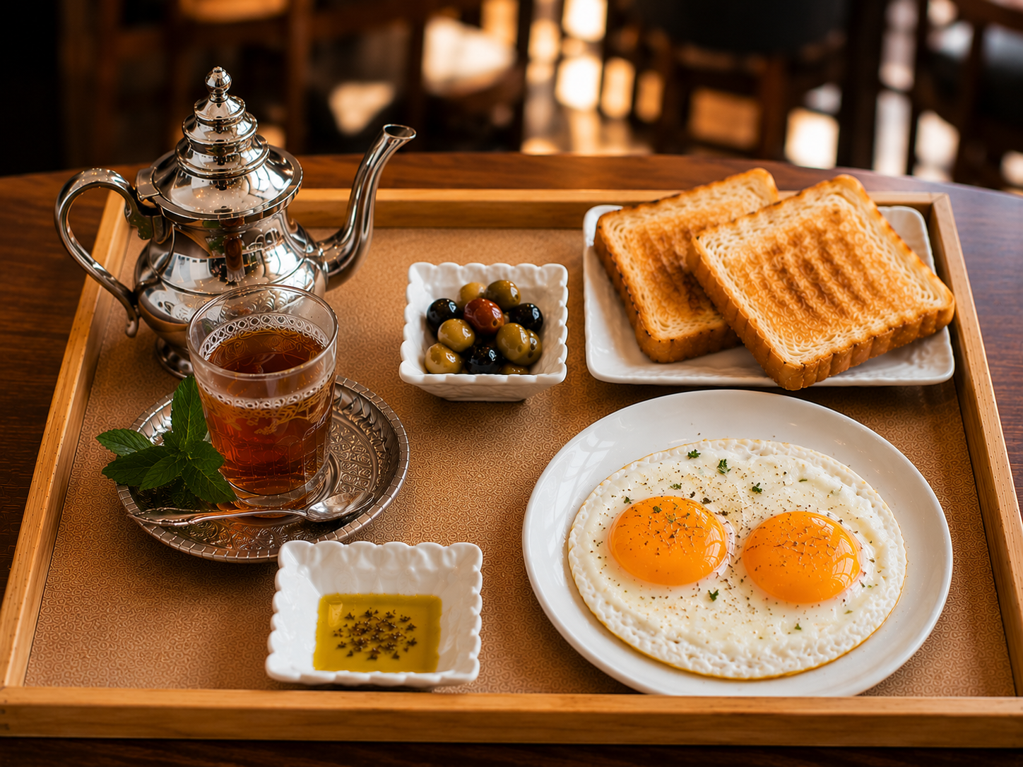 2 huevos + té