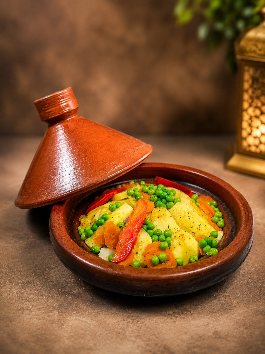 Tajín de verduras con ternera